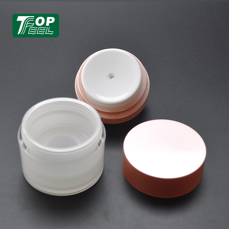 Refillable Inner Cup Airless Pump Acrylic Luxury Cosmetic Refill Face Cream Jar