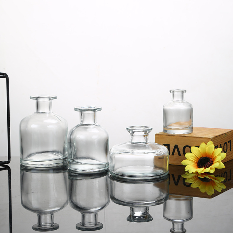 Refillable Perfume Atomiser Glass Reed Diffuser Bottle With Custom Label And Logo Design