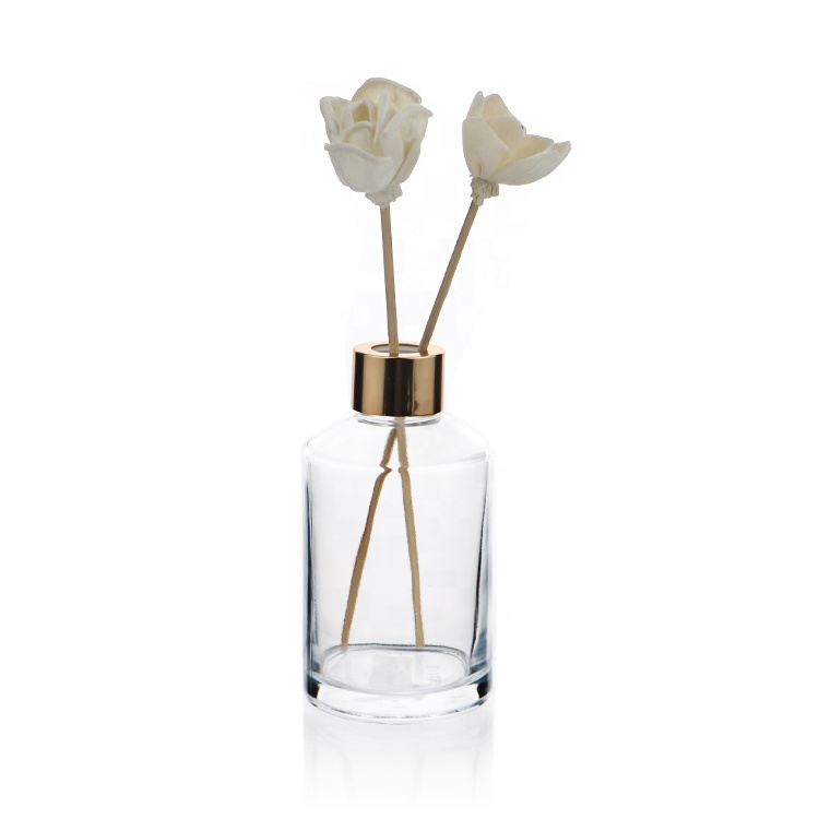 Refillable Round 200ml Reed Aroma Essential Oil Diffuser Glass Bottle