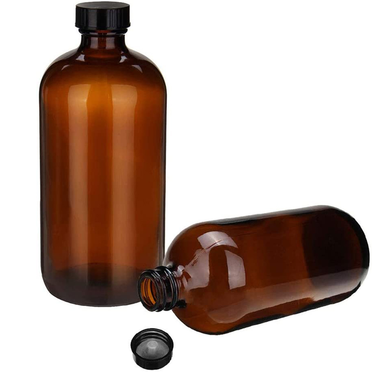 Refillable Soap Dispenser 8 Oz 16oz Empty Cream Amber Lotion Dispenser Bottle