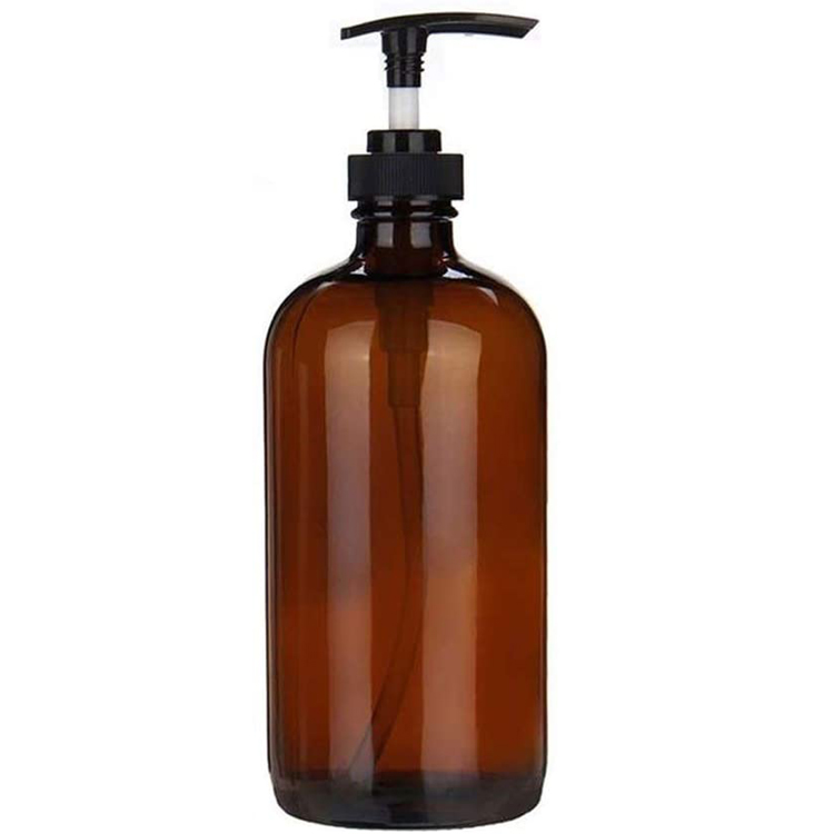 Refillable Soap Dispenser 8 Oz 16oz Empty Cream Amber Lotion Dispenser Bottle
