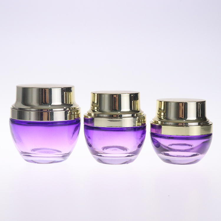 Refillable make-up face cream lip scrub balm glass jars bottles containers cosmetic jar 20g 30g 50g