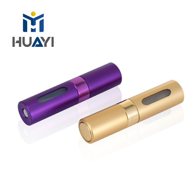 Refillable perfume atomizer aluminum spray bottles
