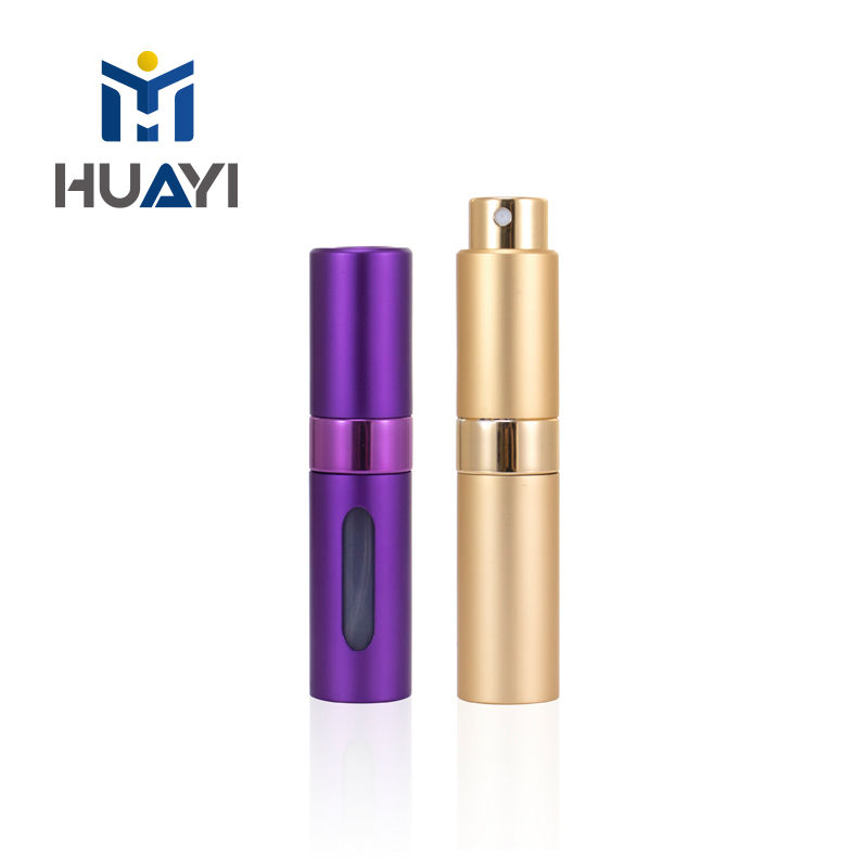 Refillable perfume atomizer aluminum spray bottles
