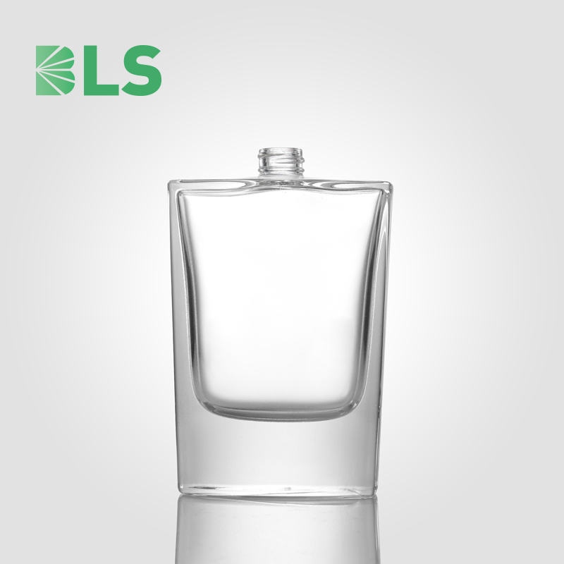 Refillable perfume bottle glass 55ml cosmetic bottle pump bottle