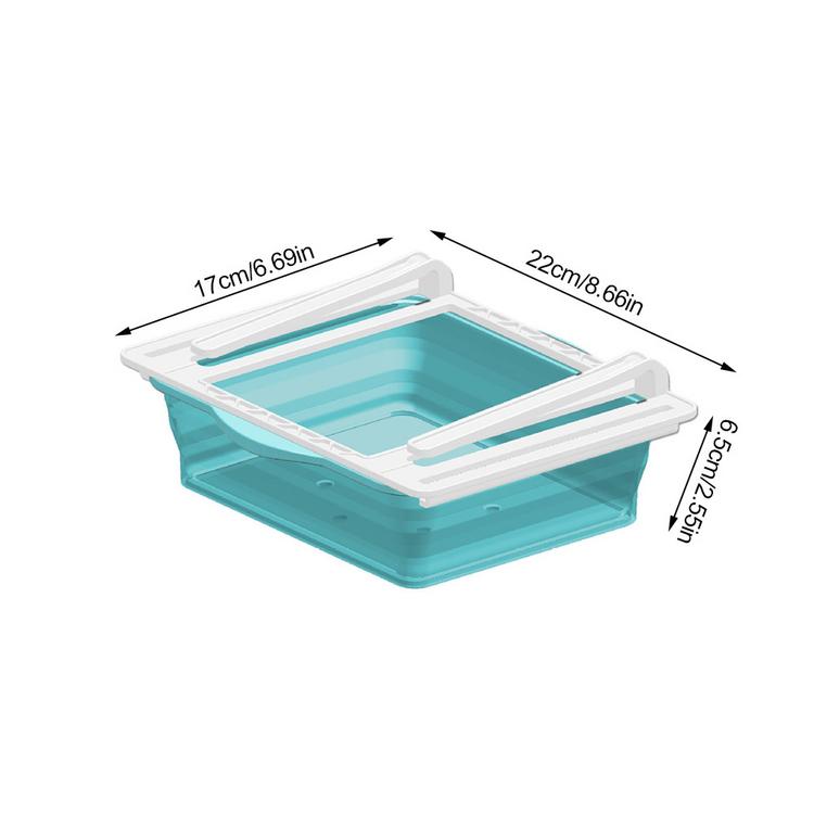 Refrigerator Folding Storage Box Hanging Egg Fruit and Vegetable Storage Box Food Transparent Kitchen Storage Box