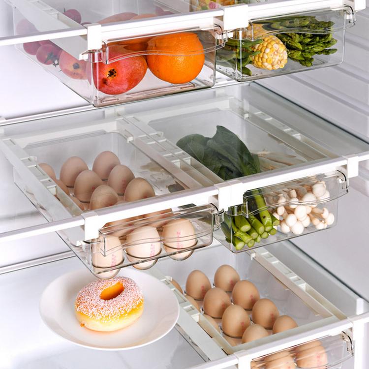 Refrigerator drawer storage box refrigerator egg fruit and vegetable food storage hanging rack preservation box