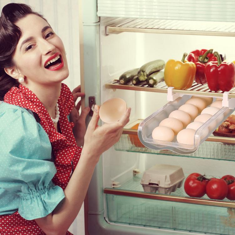 Refrigerator egg holder refrigerator egg drawer egg storage container refrigerator transparent portable storage box