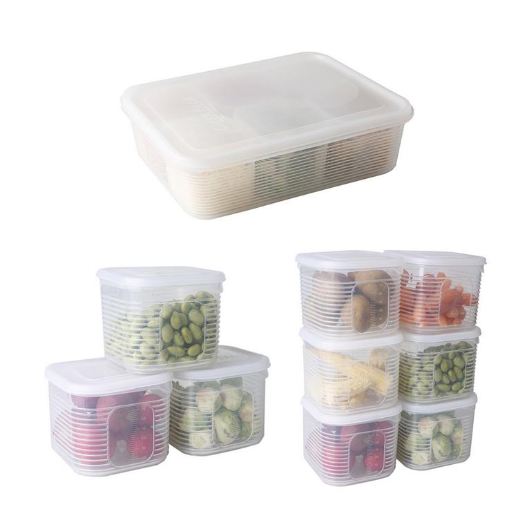 Refrigerator food crisper kitchen transparent compartment food storage box frozen sealed plastic box kitchen supplies
