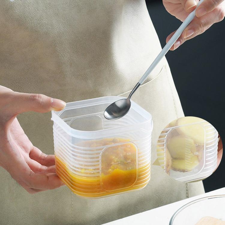 Refrigerator food crisper kitchen transparent compartment food storage box frozen sealed plastic box kitchen supplies