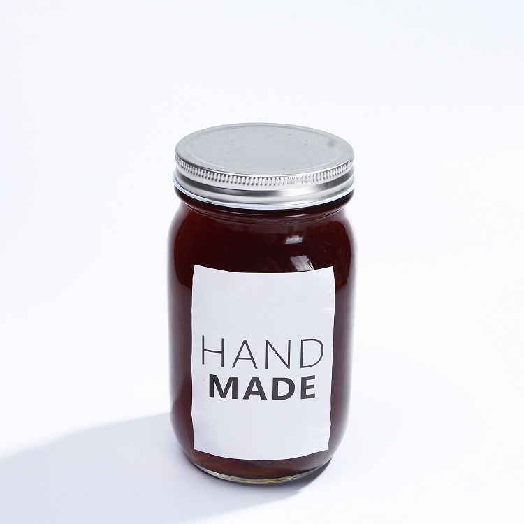 Regular Mouth 86mm 32oz Mayo Glass Jar For Jam Pickles Round Shape