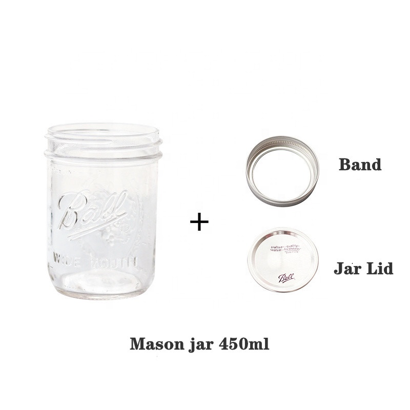 Regular Mouth for sconce brown mason jar with Gold Tinplate Lid
