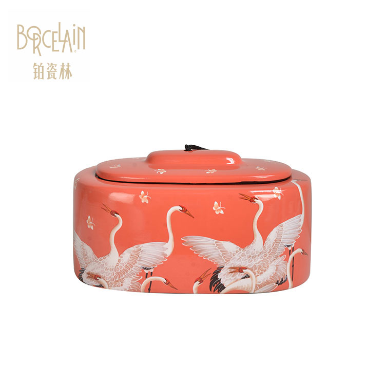 Retail home decorative porcelain ceramic storage jars