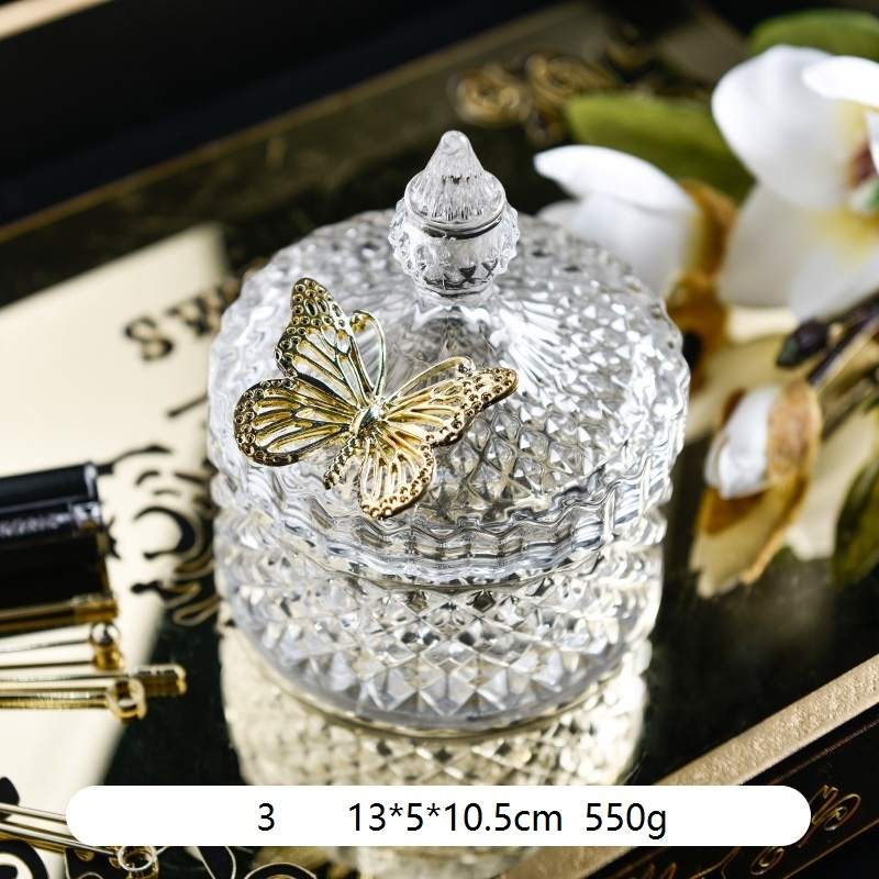 Retro Glass Storage Jars with Lid Candy Creative Christmas Food Snacks Tea Spice Cereal Container Kitchen Storage Can Decoration