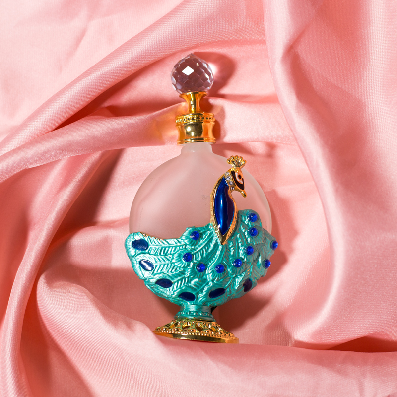 Retro design good quality with factory price 100ml empty oil perfume glass bottle with dropper