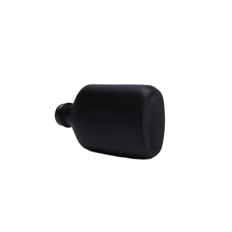 Reusable 100ml 200ml 250ml Matt Black Glass Bottle Drinking Glass Cold Brew Coffee Bottle With Lid