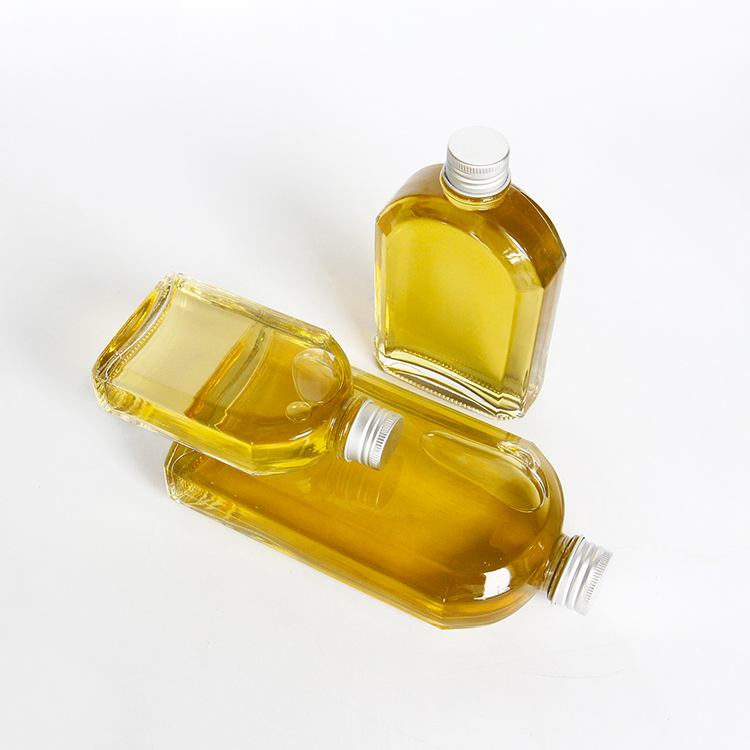 Reusable 100ml 200ml 300ml Glass Coffee Cup Cold Brew Bottle With Silver Black Golden Metal Cover