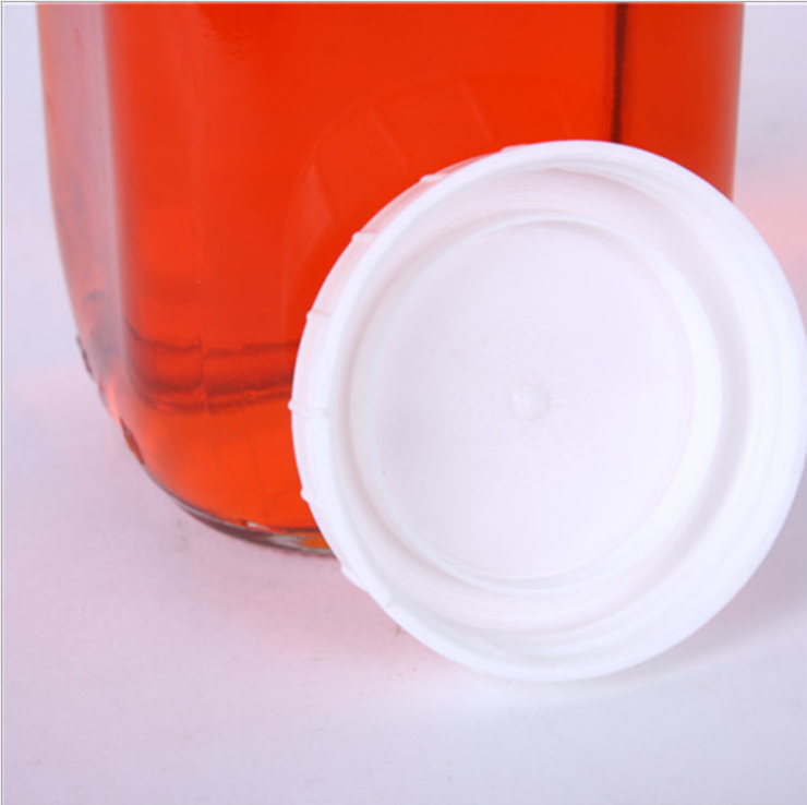 Reusable 200ml 250ml 350ml 500ml 1 liter square transparent fruit juice yogurt milk drinking bottle empty glass milk bottle