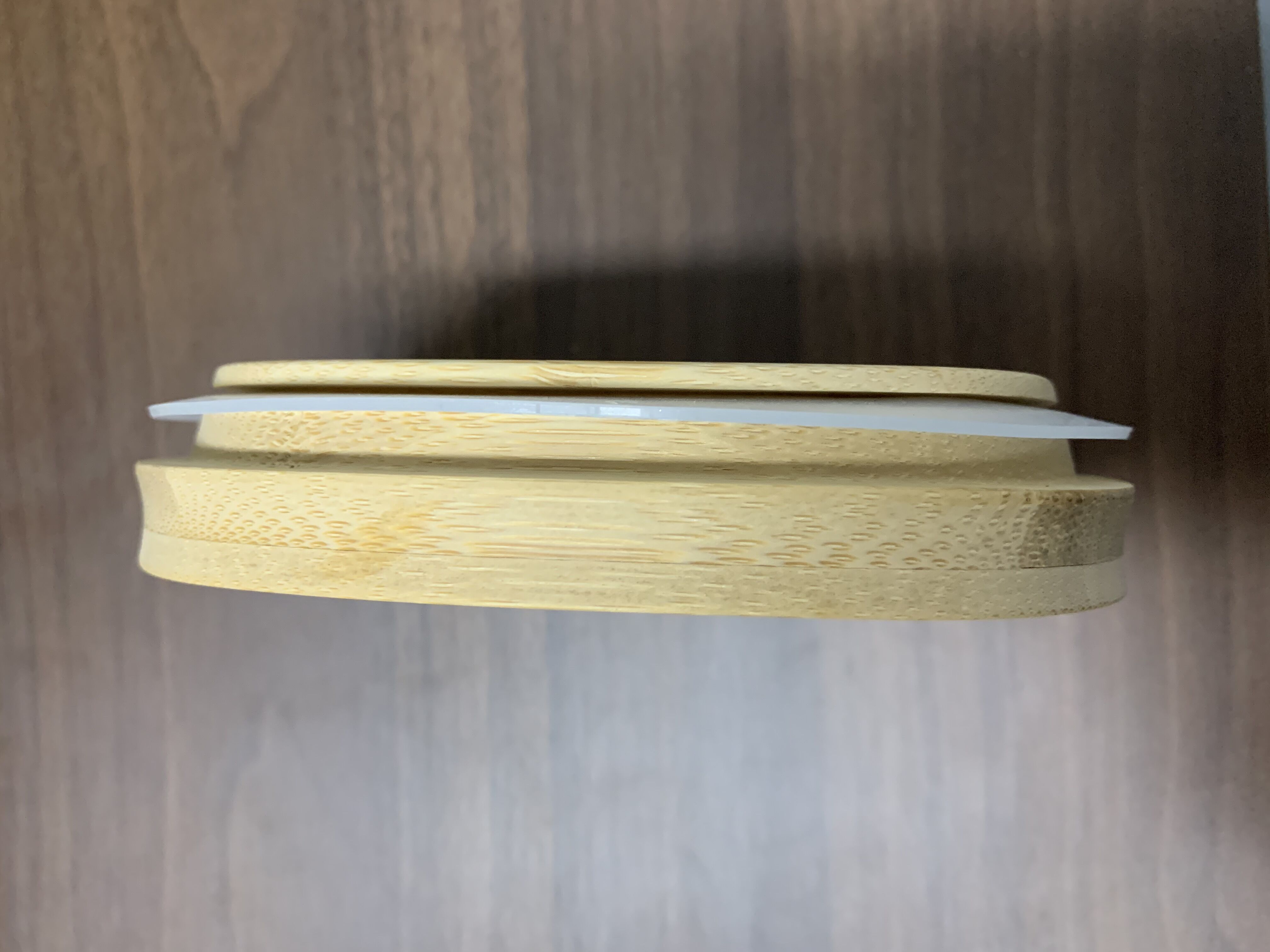 Reusable Bamboo Mason Canning Lids Compatible with Wide Mouth Mason Jar Canning Jar Glass Jar Bamboo Lid