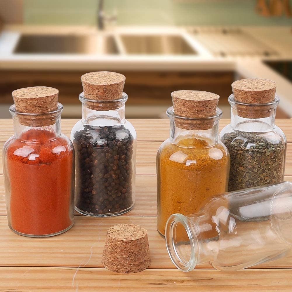 Reusable Glass Jar with Cork Lid 150ml