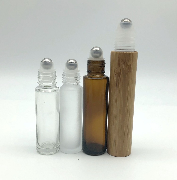 Reusable Portable Empty Eyelashes Tube Mascara Tube Vials Bottle with Bamboo cap Eyelashes Wand Holder Container