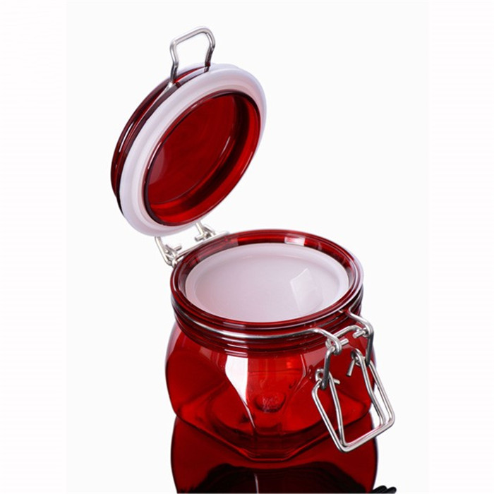 Reusable airtight pet 4 oz 120 ml plastic cosmetic jar