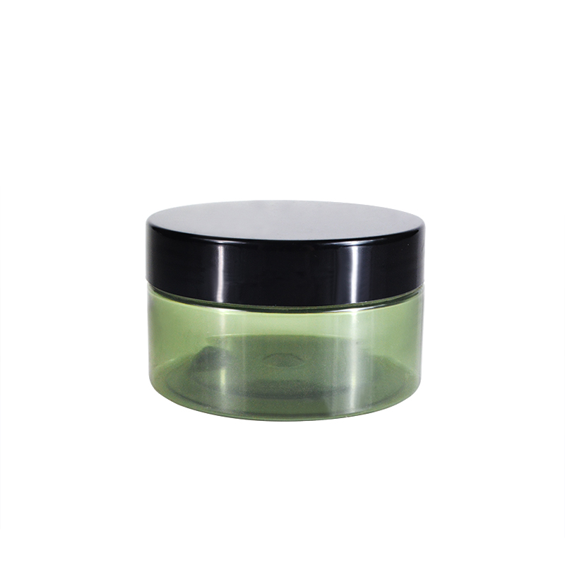 Reusable cosmetic container 30g 50g 100g 150g 200g 250g amber Black pet Plastic Jar with screw lid