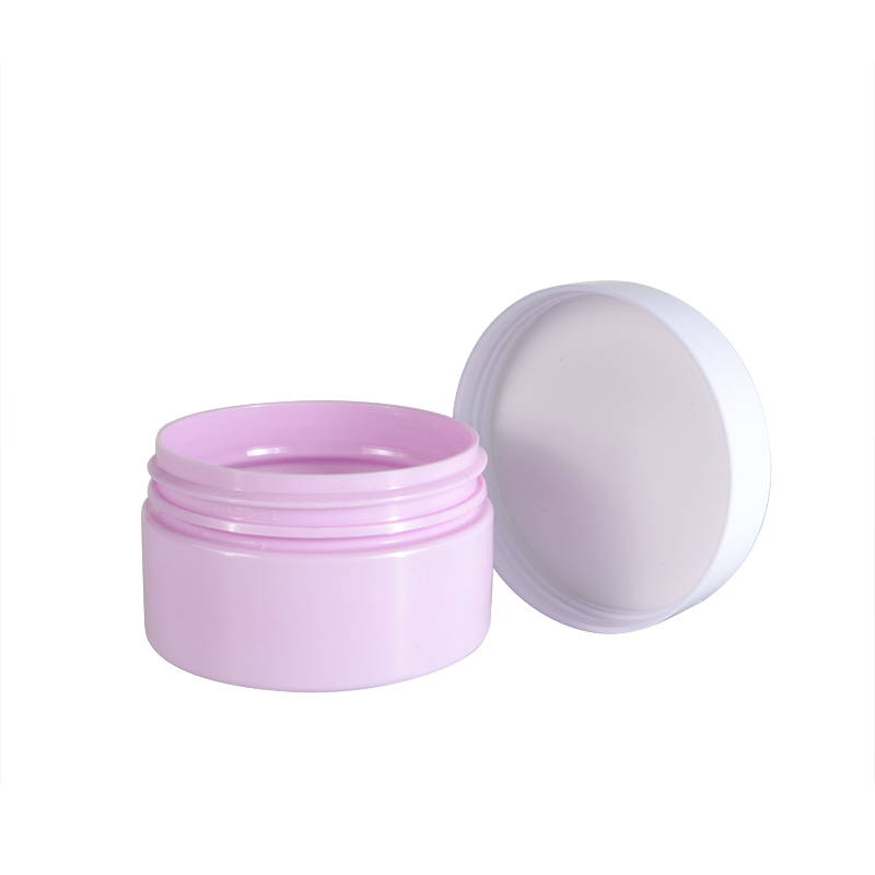 Reusable cosmetic container 30g 50g 100g 150g 200g 250g amber Black pet Plastic Jar with screw lid