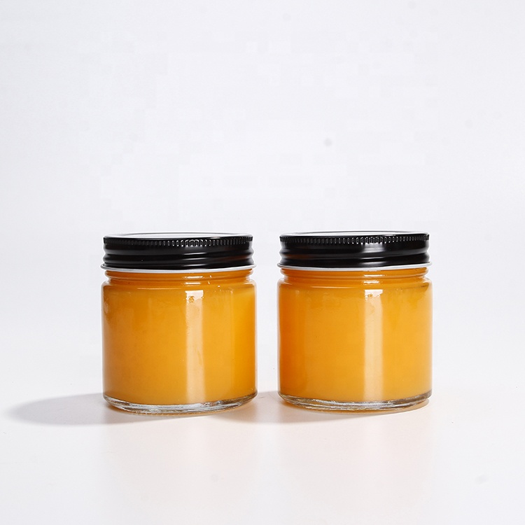 Reusable wide mouth 200ml round Storage Jar for jam Jelly honey sauce candy with screw lid