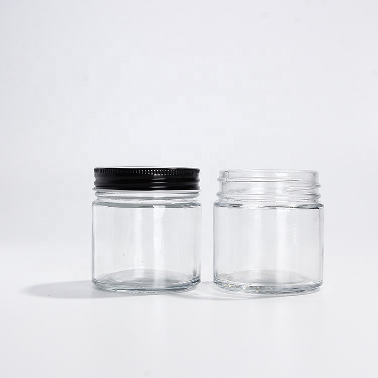 Reusable wide mouth 200ml round Storage Jar for jam Jelly honey sauce candy with screw lid