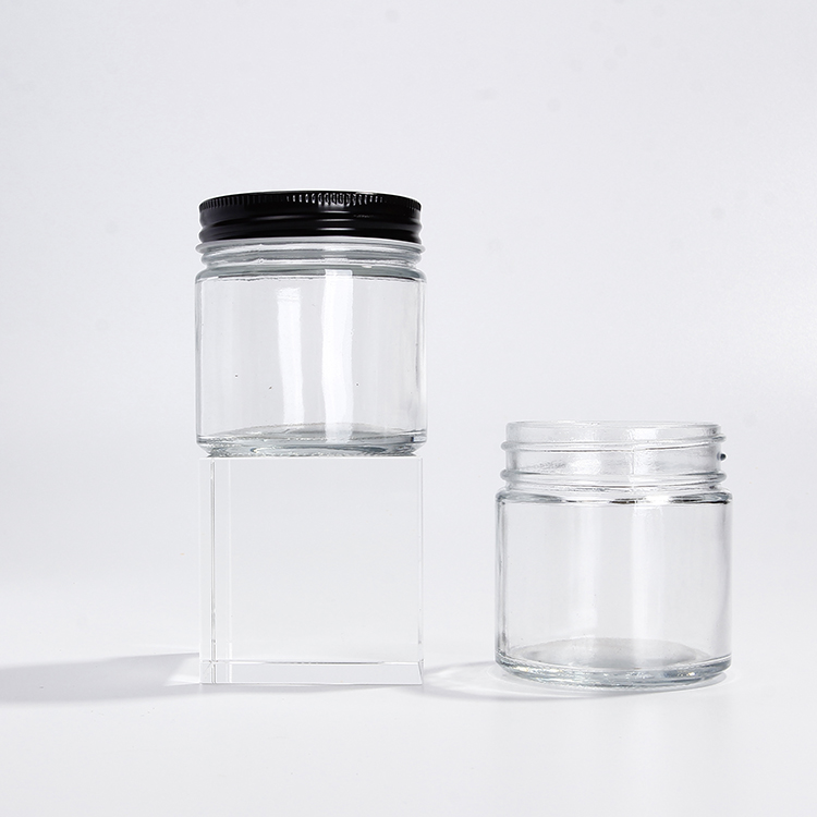 Reusable wide mouth 200ml round Storage Jar for jam Jelly honey sauce candy with screw lid