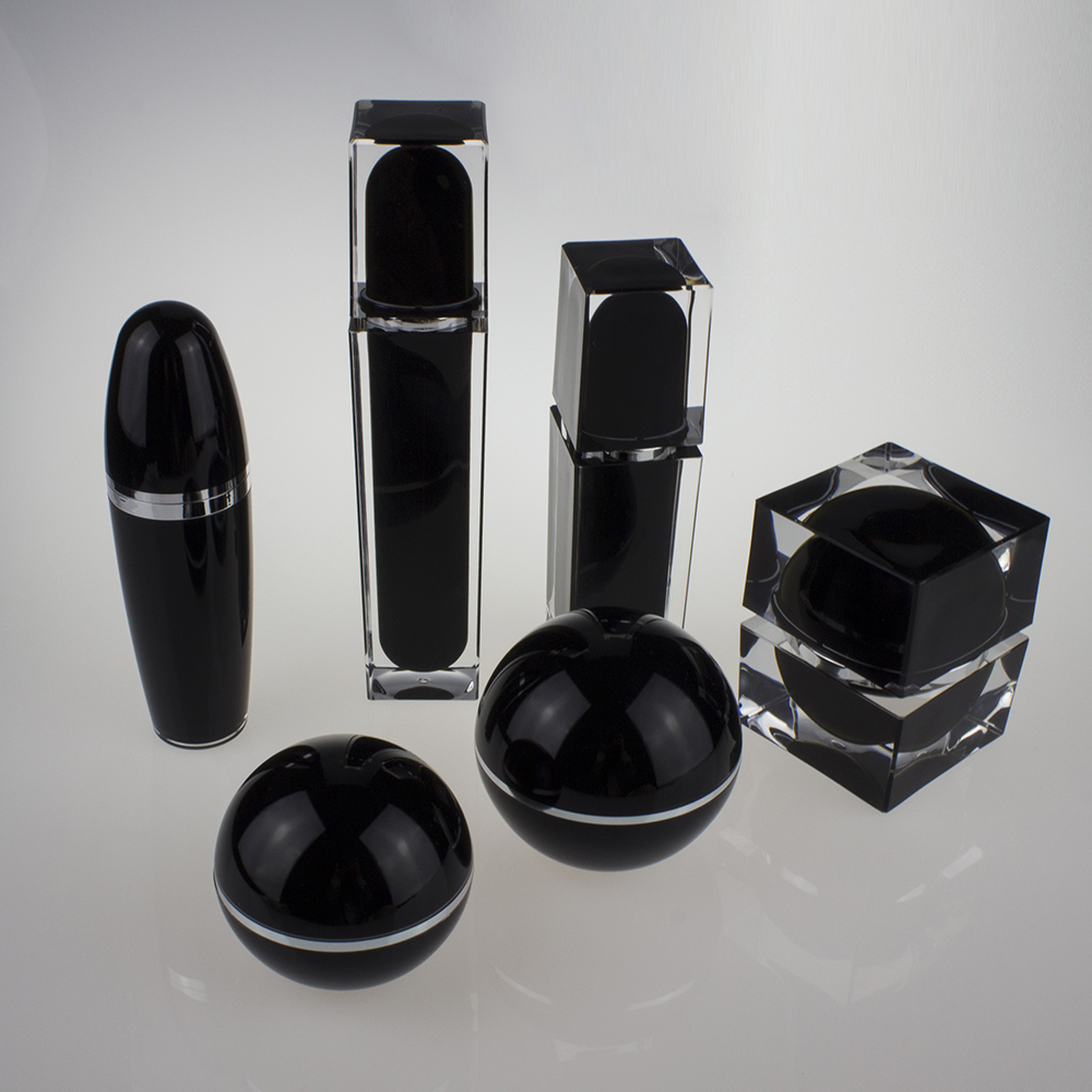 Right angle square bottle and cosmetic jar,plastic packaging ice cream