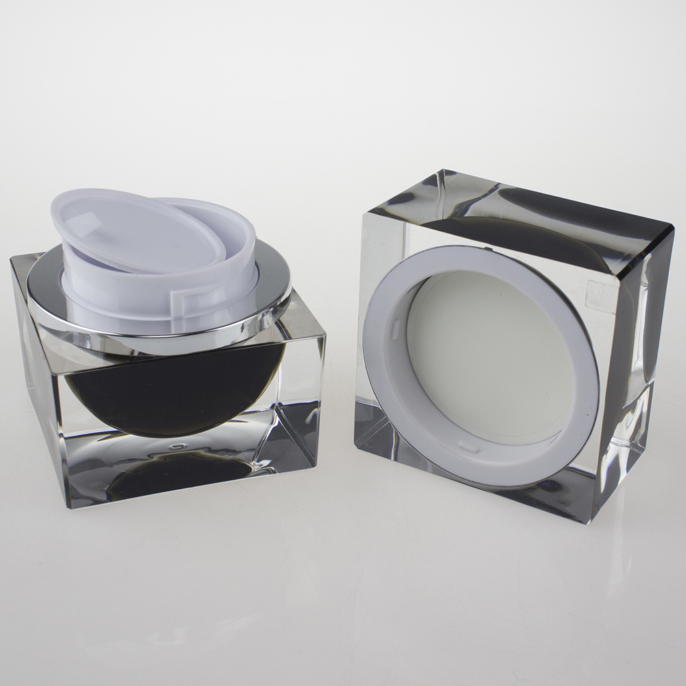 Right angle square bottle and cosmetic jar,plastic packaging ice cream