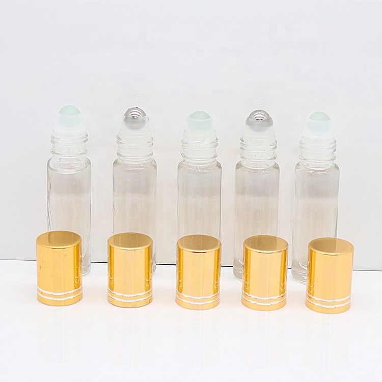 Roll On Glass Bottle 10ml Empty Perfume Oil Glass Bottle Roll On Amber Clear Essential Oil Bottle Custom