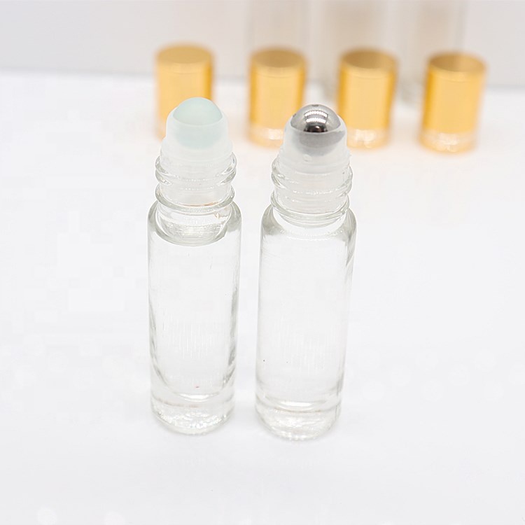 Roll On Glass Bottle 10ml Empty Perfume Oil Glass Bottle Roll On Amber Clear Essential Oil Bottle Custom