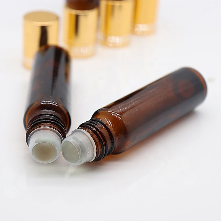 Roll On Glass Bottle 10ml Empty Perfume Oil Glass Bottle Roll On Amber Clear Essential Oil Bottle Custom