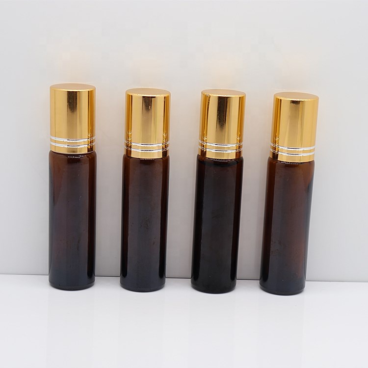 Roll On Glass Bottle 10ml Empty Perfume Oil Glass Bottle Roll On Amber Clear Essential Oil Bottle Custom