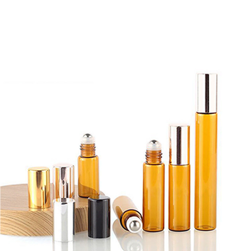 Roll On Glass Perfume 10 Ml E Liquid Spray Roller Ball Essential Oil Amber Rollon Bottle 10ml