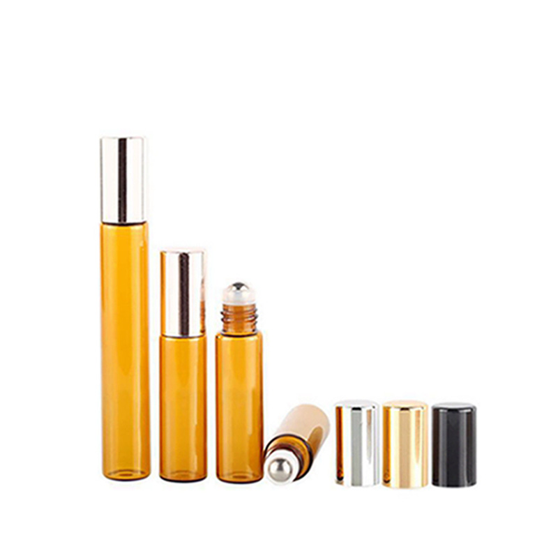 Roll On Glass Perfume 10 Ml E Liquid Spray Roller Ball Essential Oil Amber Rollon Bottle 10ml