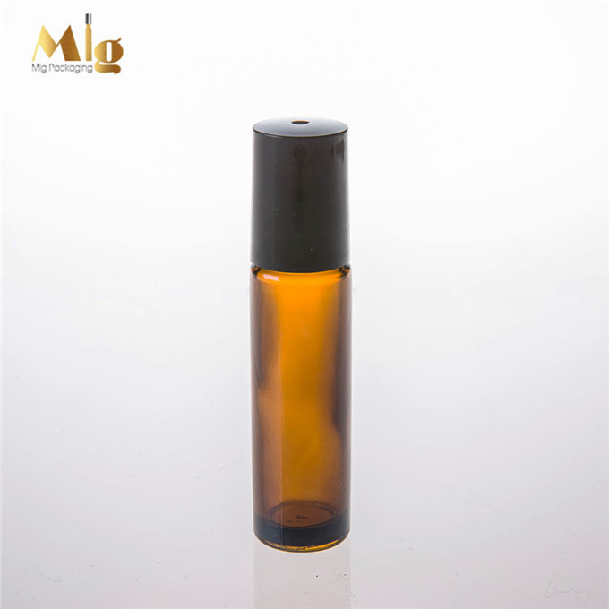 Roll on Bottle Amber Thick Wall Glass Perfume Screen Printing Personal Care 10ml