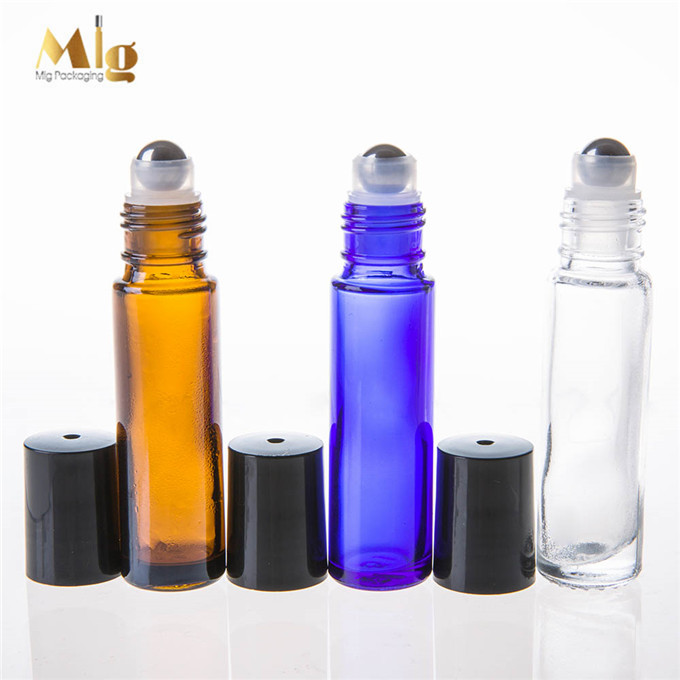 Roll on Bottle Amber Thick Wall Glass Perfume Screen Printing Personal Care 10ml
