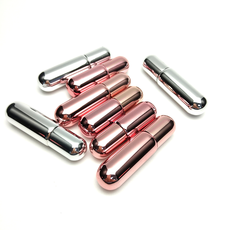 Roll on Bottle Rose Gold UV Coating Portable Glass 5ml Essential Oil Screen Printing Personal Care Round for Hot Sell