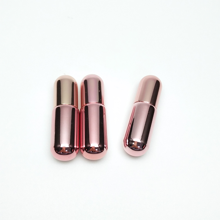 Roll on Bottle Rose Gold UV Coating Portable Glass 5ml Essential Oil Screen Printing Personal Care Round for Hot Sell