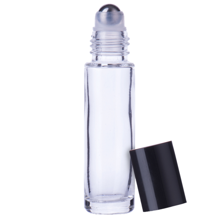 Roll on Bottle Thick Glass Wholesale 10ml Clear Amber Blue Essential Oil Screen Printing Personal Care