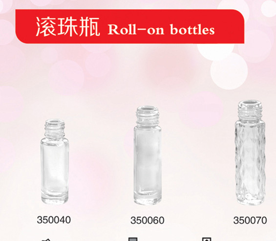 Roll-on bottles cosmetic bottles