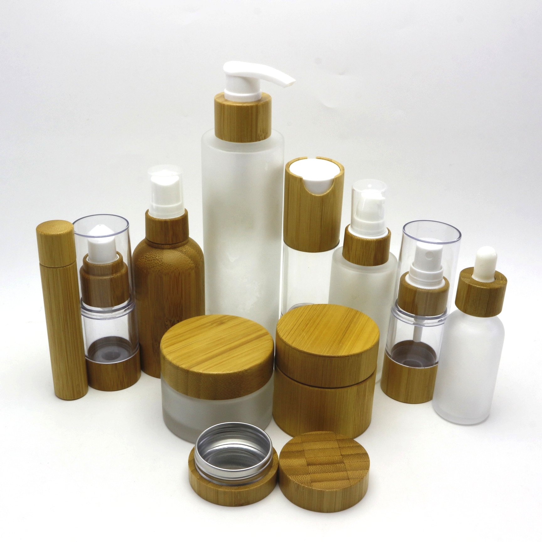 Roller Bottle Essential Oil Glass Roller Ball Bottles with Bamboo lid 10ml 15ml  Roller-078RL