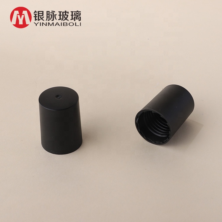 Roller Bottle For Essential Oils Clear Glass Roller Bottles With Plastic lids Natural Crystal Gemstone Roller Balls Top