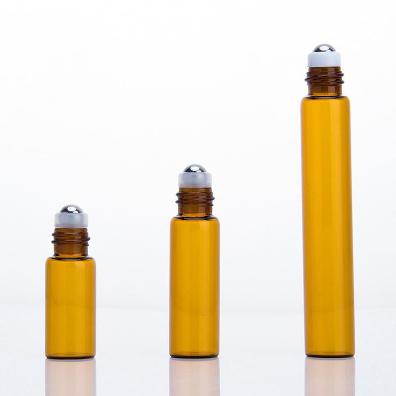 Roller ball bottles 10ml 5ml 3ml glass with golden cap