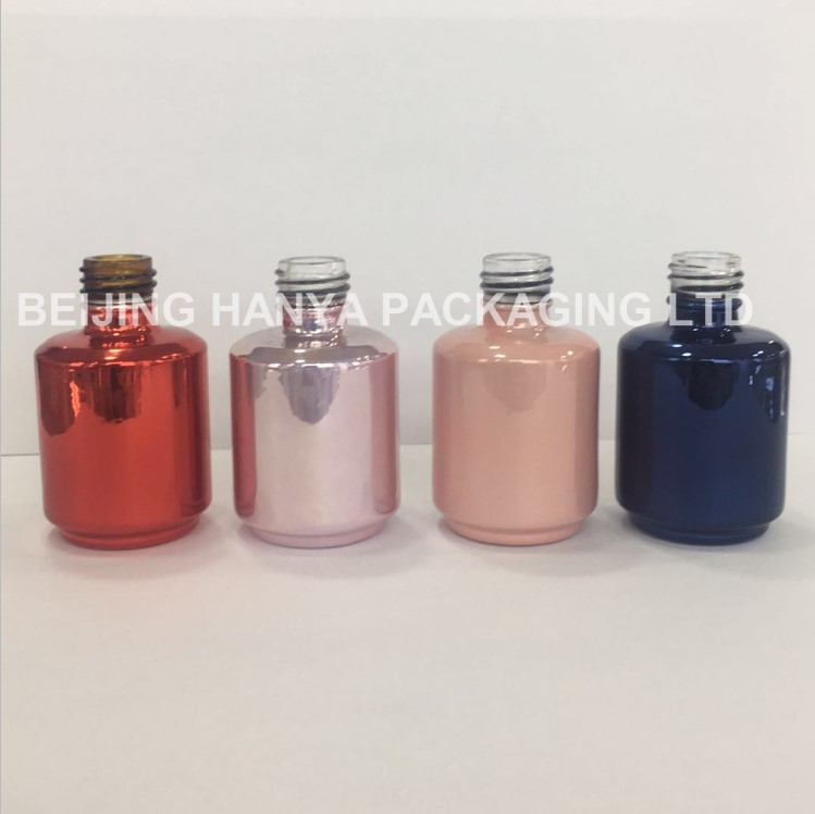 Rose Gold Empty Nail Polish Bottle 10ml uv gel nail polish bottle with brush