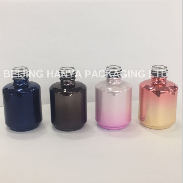 Rose Gold Empty Nail Polish Bottle 10ml uv gel nail polish bottle with brush